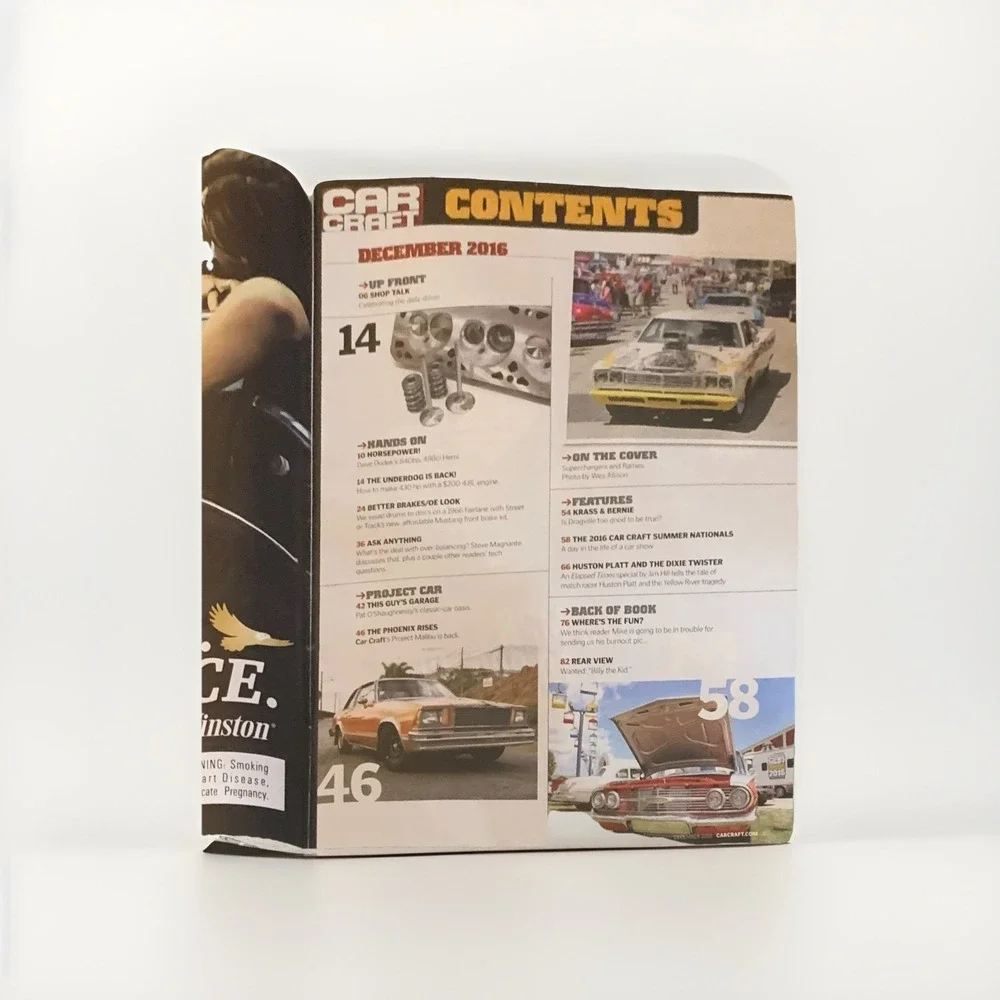 2016 December Car Craft Magazine Easy Disc Brake Upgrade For Early Mustangs